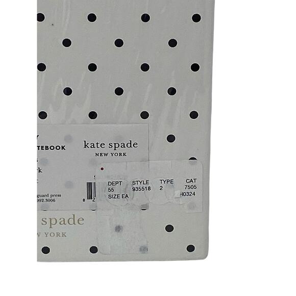 Kate Spade Sparks Of Joy Letter G White Polka Dots Novelty Notebook Stationary - Picture 5 of 8